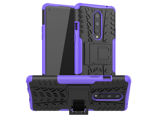 Чехол Yotrix Shockproof case для OnePlus 8 (фиолетовый, гелевый)