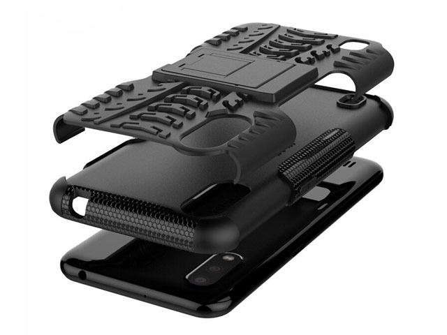 Чехол Yotrix Shockproof case для Samsung Galaxy A01 (черный, гелевый)