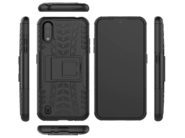 Чехол Yotrix Shockproof case для Samsung Galaxy A01 (черный, гелевый)