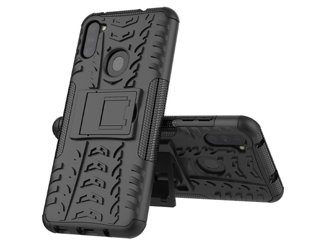 Чехол Yotrix Shockproof case для Samsung Galaxy A11 (черный, гелевый)