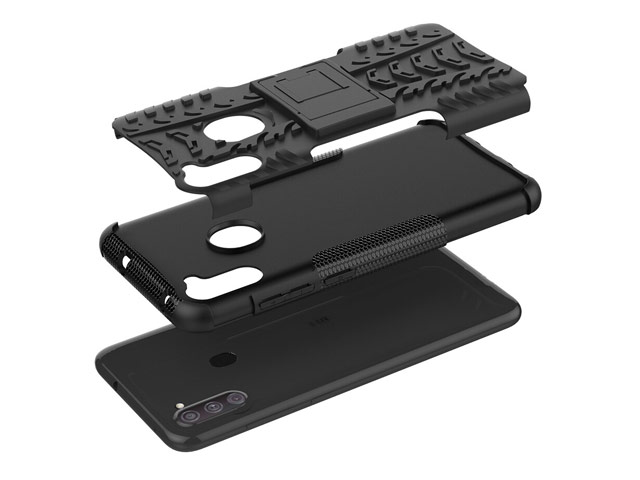 Чехол Yotrix Shockproof case для Samsung Galaxy A11 (розовый, гелевый)