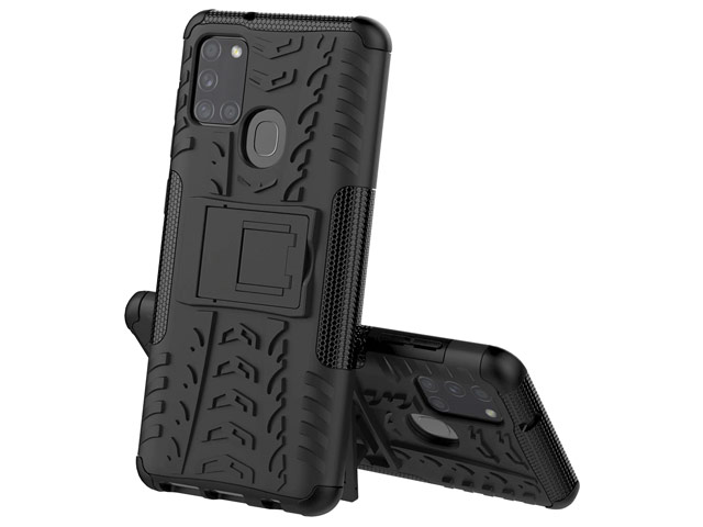 Чехол Yotrix Shockproof case для Samsung Galaxy A21s (черный, гелевый)