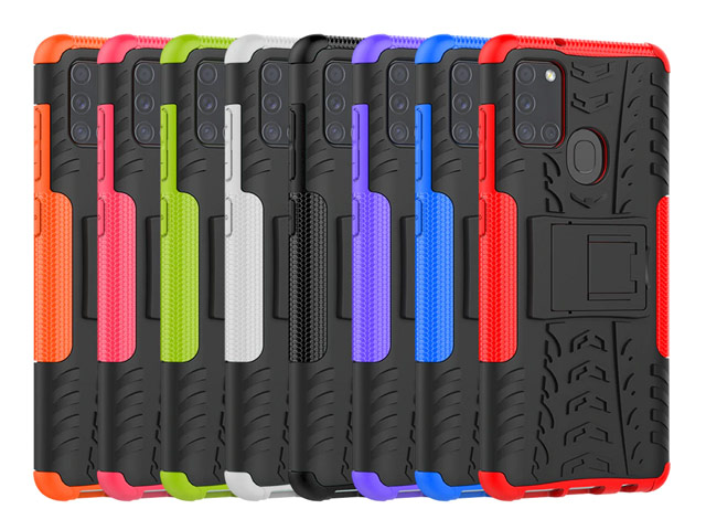 Чехол Yotrix Shockproof case для Samsung Galaxy A21s (белый, гелевый)