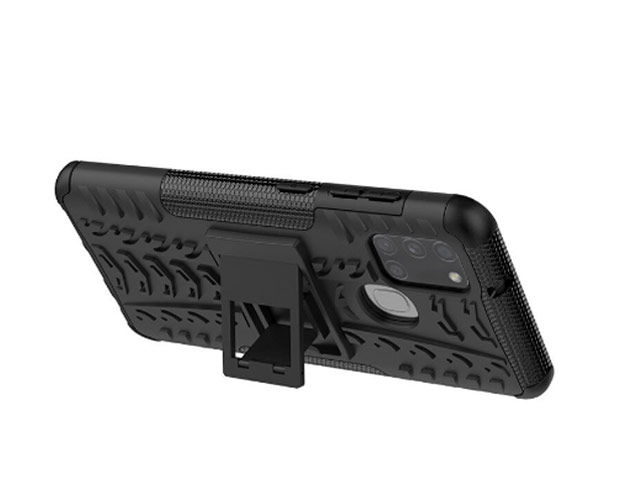Чехол Yotrix Shockproof case для Samsung Galaxy A21s (синий, гелевый)