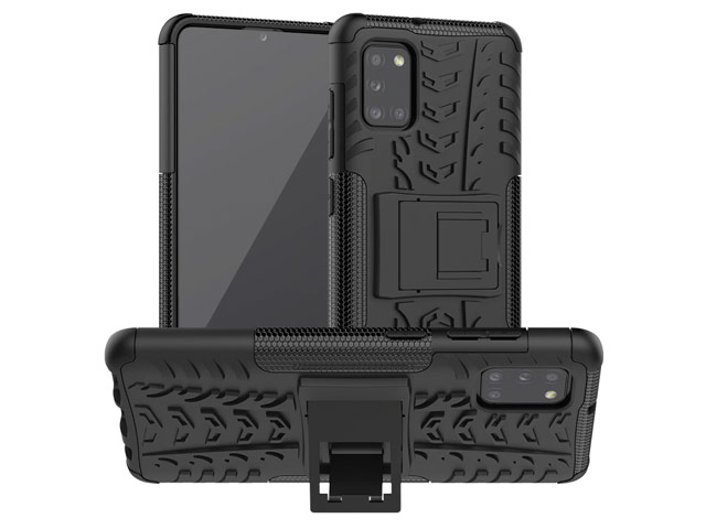 Чехол Yotrix Shockproof case для Samsung Galaxy A31 (черный, гелевый)