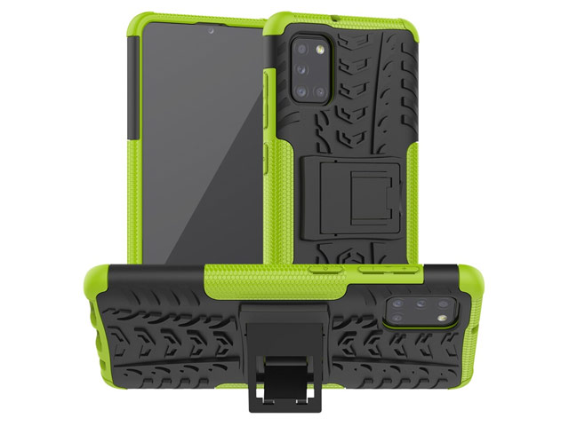 Чехол Yotrix Shockproof case для Samsung Galaxy A31 (зеленый, гелевый)