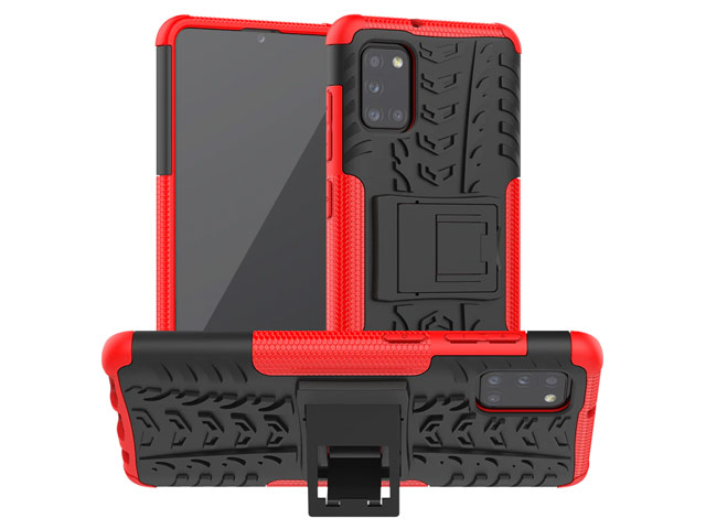 Чехол Yotrix Shockproof case для Samsung Galaxy A31 (красный, гелевый)