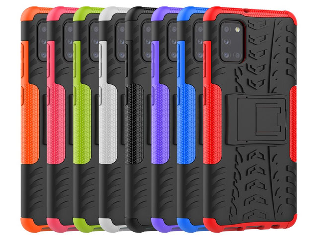 Чехол Yotrix Shockproof case для Samsung Galaxy A31 (синий, гелевый)