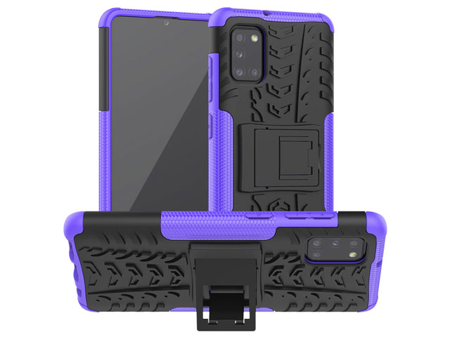 Чехол Yotrix Shockproof case для Samsung Galaxy A31 (фиолетовый, гелевый)