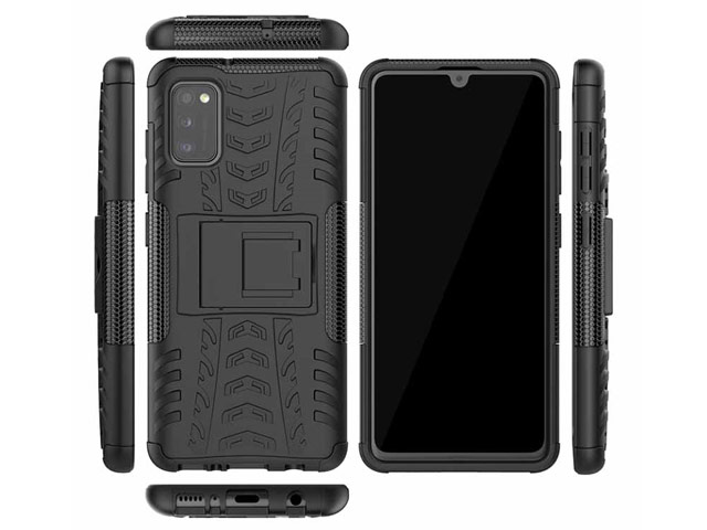 Чехол Yotrix Shockproof case для Samsung Galaxy A41 (черный, гелевый)