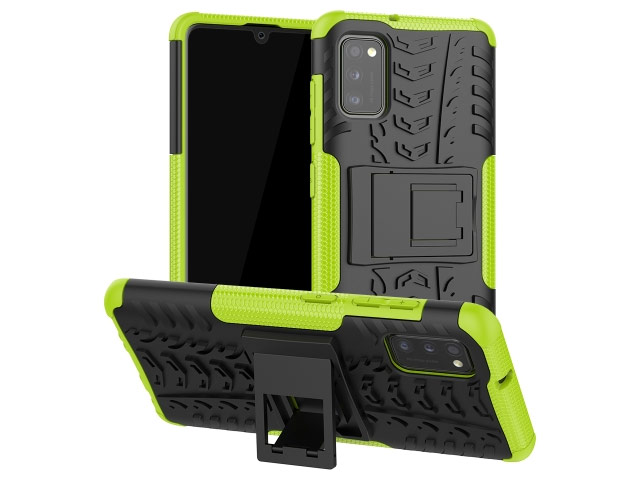 Чехол Yotrix Shockproof case для Samsung Galaxy A41 (зеленый, гелевый)