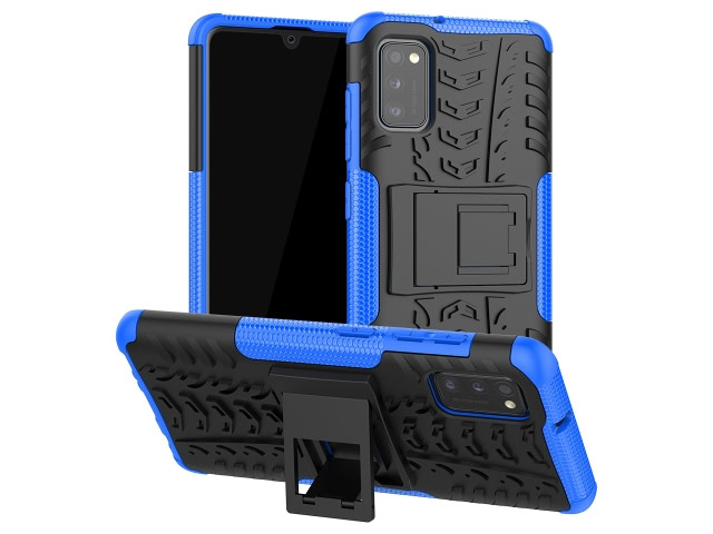Чехол Yotrix Shockproof case для Samsung Galaxy A41 (синий, гелевый)