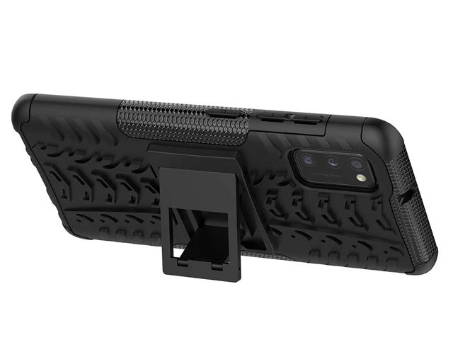Чехол Yotrix Shockproof case для Samsung Galaxy A41 (фиолетовый, гелевый)