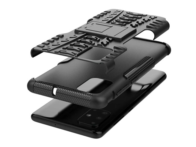 Чехол Yotrix Shockproof case для Samsung Galaxy A51 (белый, гелевый)