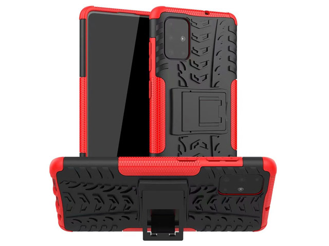 Чехол Yotrix Shockproof case для Samsung Galaxy A51 (красный, гелевый)