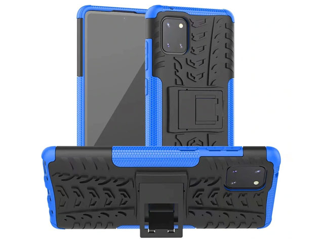 Чехол Yotrix Shockproof case для Samsung Galaxy Note 10 lite (синий, гелевый)