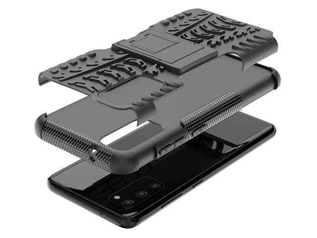 Чехол Yotrix Shockproof case для Samsung Galaxy S20 (черный, гелевый)