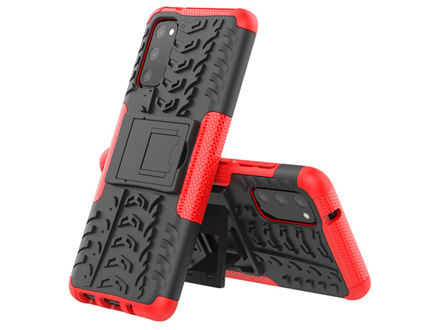 Чехол Yotrix Shockproof case для Samsung Galaxy S20 (красный, гелевый)