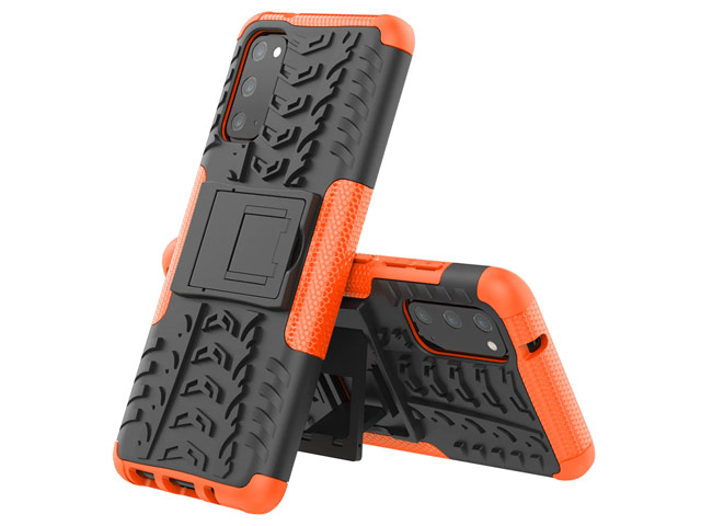 Чехол Yotrix Shockproof case для Samsung Galaxy S20 (оранжевый, гелевый)