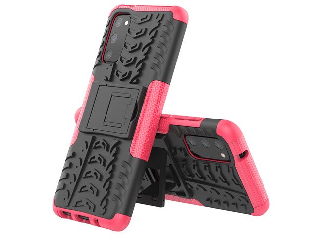 Чехол Yotrix Shockproof case для Samsung Galaxy S20 (розовый, гелевый)