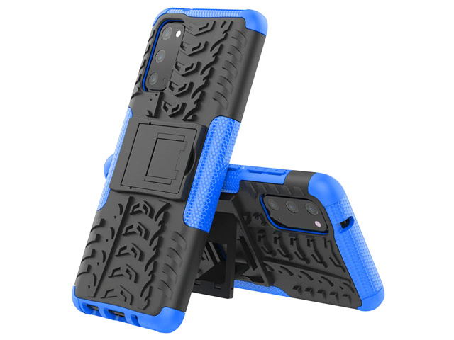 Чехол Yotrix Shockproof case для Samsung Galaxy S20 (синий, гелевый)