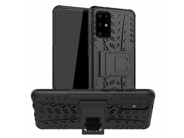 Чехол Yotrix Shockproof case для Samsung Galaxy S20 plus (черный, гелевый)