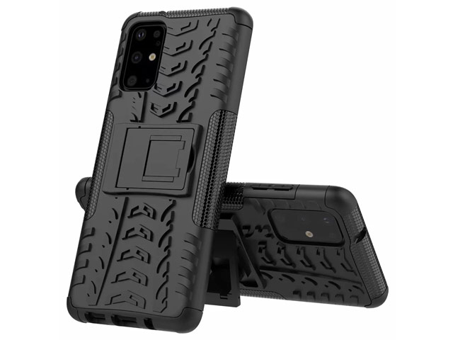 Чехол Yotrix Shockproof case для Samsung Galaxy S20 plus (черный, гелевый)