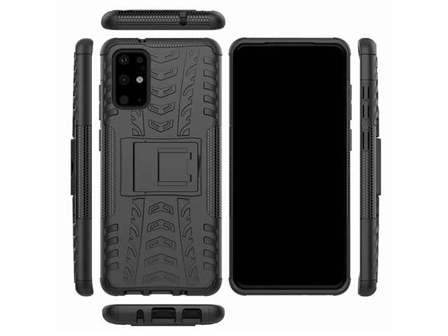 Чехол Yotrix Shockproof case для Samsung Galaxy S20 plus (черный, гелевый)