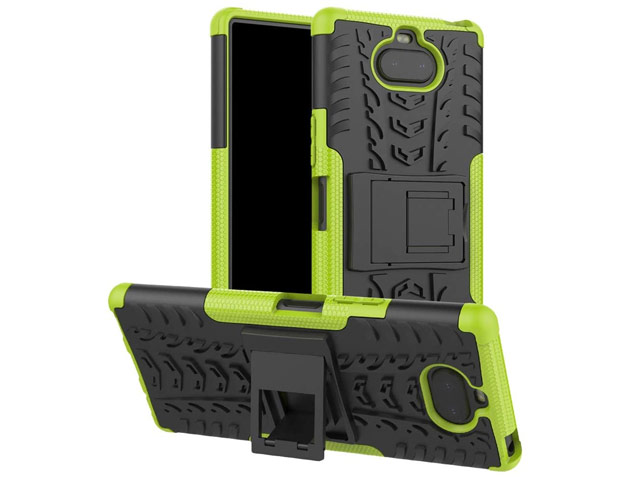 Чехол Yotrix Shockproof case для Sony Xperia 8 (зеленый, гелевый)