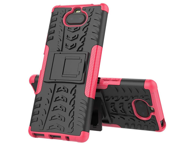 Чехол Yotrix Shockproof case для Sony Xperia 8 (розовый, гелевый)
