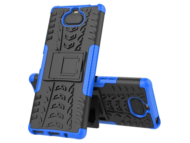 Чехол Yotrix Shockproof case для Sony Xperia 8 (синий, гелевый)