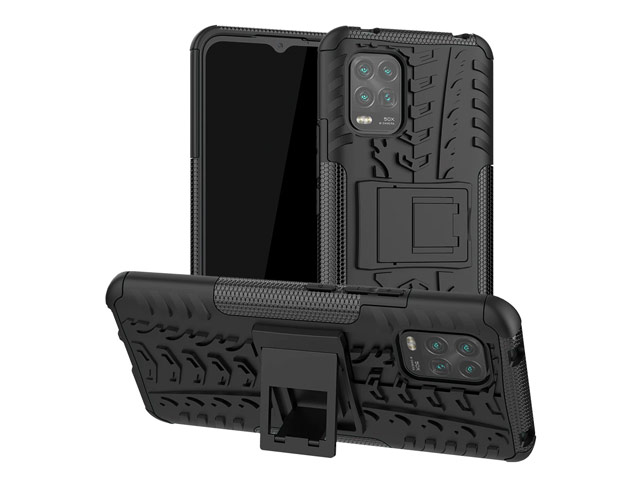 Чехол Yotrix Shockproof case для Xiaomi Mi 10 lite (черный, гелевый)