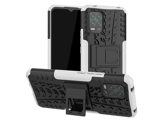 Чехол Yotrix Shockproof case для Xiaomi Mi 10 lite (белый, гелевый)