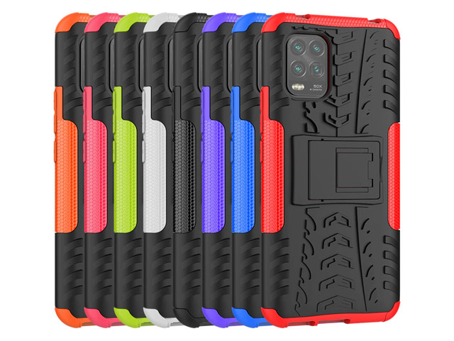 Чехол Yotrix Shockproof case для Xiaomi Mi 10 lite (красный, гелевый)