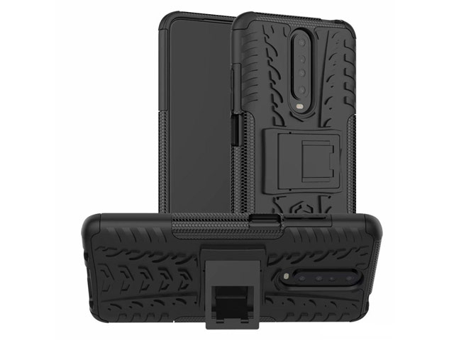 Чехол Yotrix Shockproof case для Xiaomi Poco X2 (черный, гелевый)