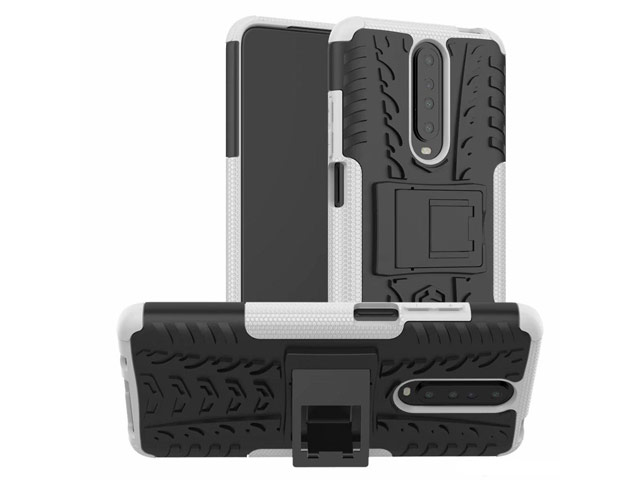 Чехол Yotrix Shockproof case для Xiaomi Poco X2 (белый, гелевый)