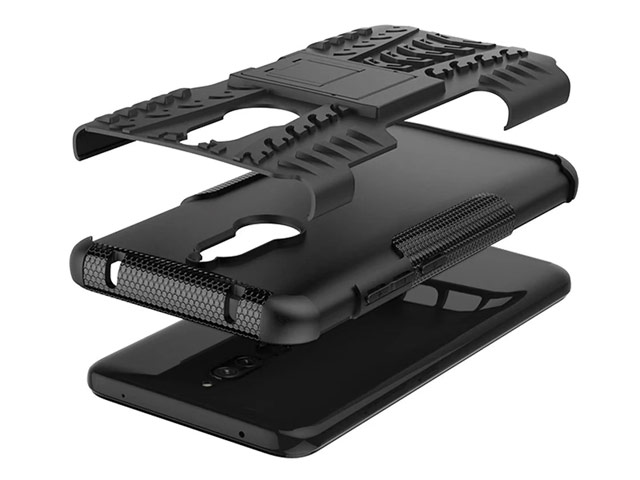 Чехол Yotrix Shockproof case для Xiaomi Redmi 8 (черный, гелевый)