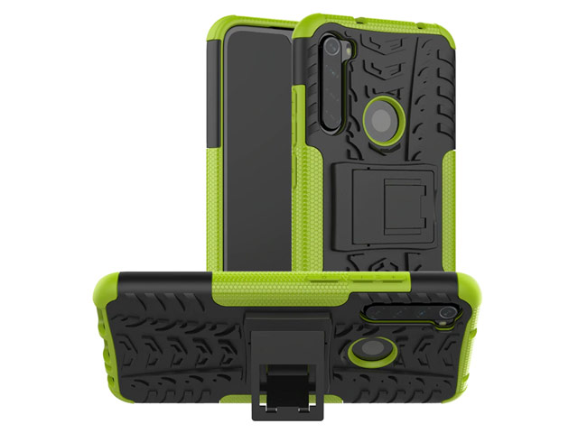 Чехол Yotrix Shockproof case для Xiaomi Redmi Note 8 (зеленый, гелевый)
