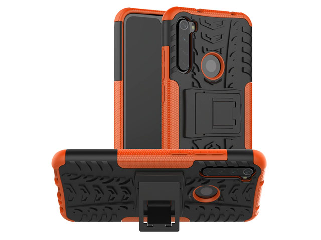 Чехол Yotrix Shockproof case для Xiaomi Redmi Note 8 (оранжевый, гелевый)