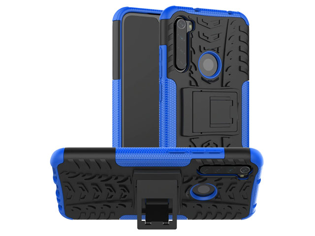 Чехол Yotrix Shockproof case для Xiaomi Redmi Note 8 (синий, гелевый)