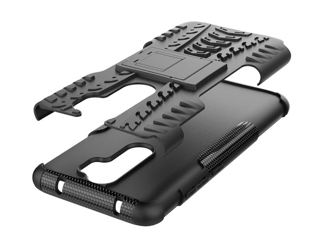 Чехол Yotrix Shockproof case для Xiaomi Redmi Note 8 pro (черный, гелевый)
