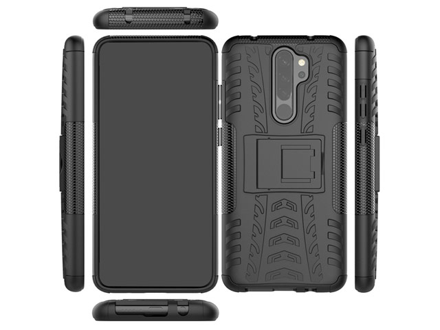 Чехол Yotrix Shockproof case для Xiaomi Redmi Note 8 pro (черный, гелевый)