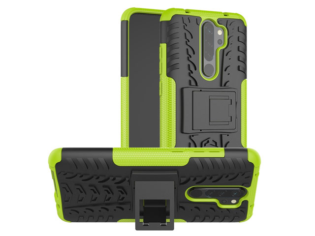 Чехол Yotrix Shockproof case для Xiaomi Redmi Note 8 pro (зеленый, гелевый)