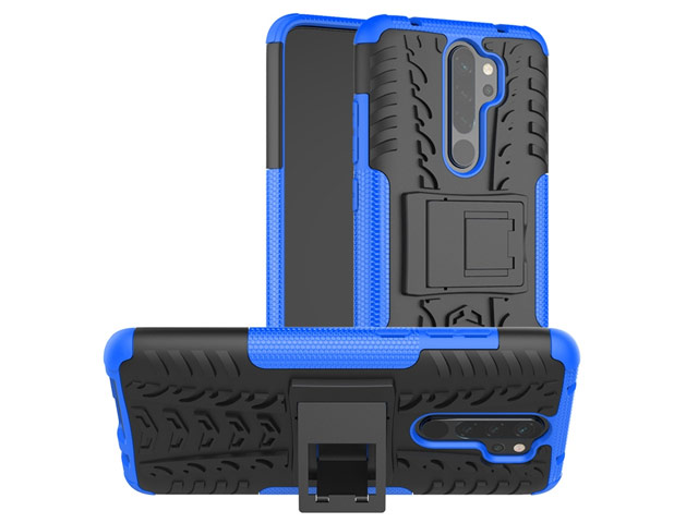 Чехол Yotrix Shockproof case для Xiaomi Redmi Note 8 pro (синий, гелевый)