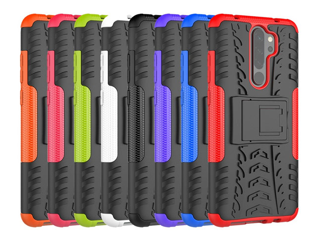 Чехол Yotrix Shockproof case для Xiaomi Redmi Note 8 pro (фиолетовый, гелевый)