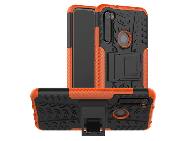 Чехол Yotrix Shockproof case для Xiaomi Redmi Note 8T (оранжевый, гелевый)