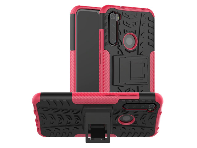 Чехол Yotrix Shockproof case для Xiaomi Redmi Note 8T (розовый, гелевый)