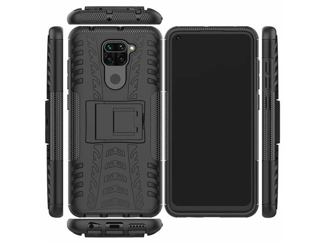 Чехол Yotrix Shockproof case для Xiaomi Redmi Note 9 (зеленый, гелевый)