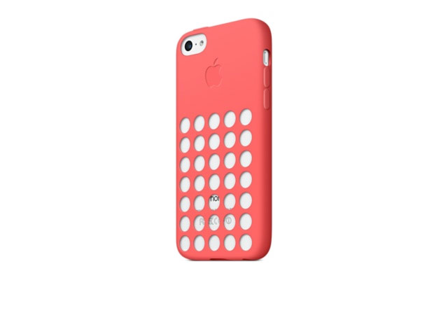 Чехол Apple iPhone 5C case (розовый, силиконовый)