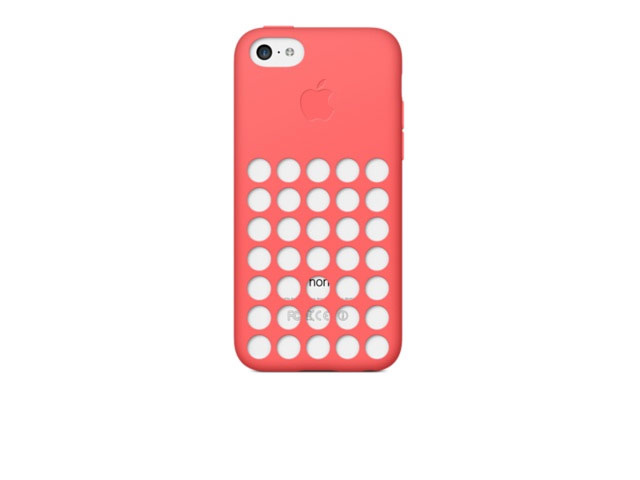 Чехол Apple iPhone 5C case (розовый, силиконовый)